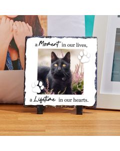 Pet Memorial Photo Slate (6x6")