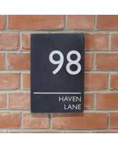 Slate Portrait Address House Sign (20x30cm)