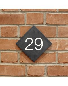 Slate Diamond House Number (15x15cm)