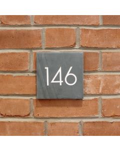 Slate Square House Number (15x15cm)