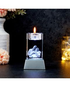 3D Candle Holder Photo Crystal