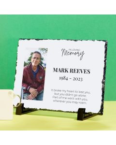 Rectangle Memorial Photo Slate (8x6")